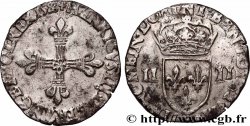 HENRY III Quart d&nbsp;écu, croix de face 1586 Rennes