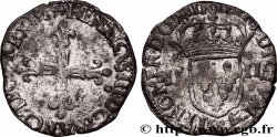 HENRI III Quart d&nbsp;écu, croix de face 1589 Rennes