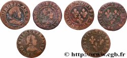 LOUIS XIII LE JUSTE Double tournois, lot de 3 ex. s.m. Atelier indéterminé