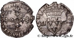 HENRY IV Quart d&nbsp;écu, croix feuillue de face 1604 Montpellier
