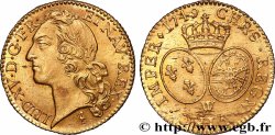 LOUIS XV DIT LE BIEN AIMÉ Louis d’or aux écus ovales, tête ceinte d’un bandeau 1749 Lille SUP