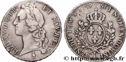 LOUIS XV DIT LE BIEN AIMÉ Écu aux branches d’olivier, tête ceinte d’un bandeau 1759 Paris