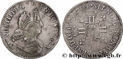 LOUIS XIV &nbsp;THE SUN KING&nbsp; Demi-écu aux huit L, 2e type 1704 Atelier indéterminé