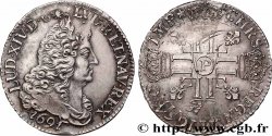 LOUIS XIV LE GRAND OU LE ROI SOLEIL Demi-écu aux huit L, 1er type 1691 Dijon
