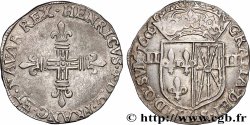HENRY IV Quart d&nbsp;écu de Navarre 1606 Saint-Palais AU/AU