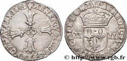 HENRY IV Quart d&nbsp;écu, croix feuillue de face 1603 Bayonne VF/XF