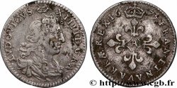 LOUIS XIV &nbsp;THE SUN KING&nbsp; Quatre sols à la croix formée de lis 1675 Paris