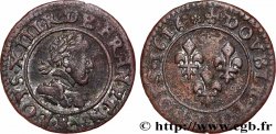 LOUIS XIII  Double tournois, buste adolescent, type 1 1616 Saint-André de Villeneuve-lès-Avignon