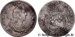 LOUIS XIV LE GRAND OU LE ROI SOLEIL Douzième d&nbsp;écu aux palmes 1695 Rennes