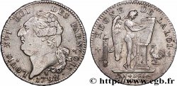LOUIS XVI Écu dit &nbsp;au génie&nbsp;, type FRANÇOIS 1792 Limoges AU