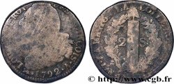 LOUIS XVI (MONARQUE CONSTITUTIONNEL)  2 sols dit &nbsp;au faisceau&nbsp;, type FRANÇOIS 1792 Paris