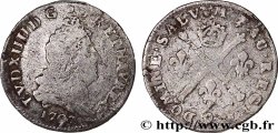 LOUIS XIV LE GRAND OU LE ROI SOLEIL Cinq sols aux insignes 1707 Rennes