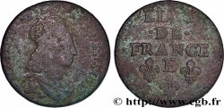 LOUIS XIV &nbsp;THE SUN KING&nbsp; Liard de cuivre, 2e type 1657 Meung-sur-Loire