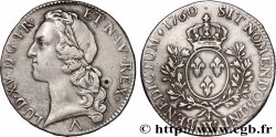 LOUIS XV THE BELOVED Écu aux branches d’olivier, tête ceinte d’un bandeau 1760 Lille XF
