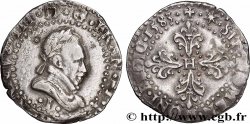 HENRY III Quart de franc au col plat 1583 Limoges fSS/fVZ