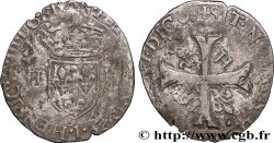 HENRY III Douzain aux deux H, 2e type 1575 Limoges VF/F