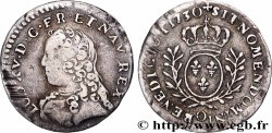 LOUIS XV DIT LE BIEN AIMÉ Vingtième d’écu aux branches d’olivier, buste habillé 1730 Riom TB+/TTB