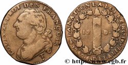 LOUIS XVI 12 deniers dit &nbsp;au faisceau&nbsp;, type FRANÇOIS 1792 Saumur