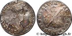LOUIS XIV &nbsp;THE SUN KING&nbsp; Cinq sols aux insignes 1702 Nantes