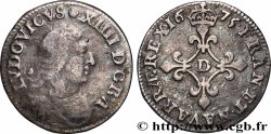 LOUIS XIV &nbsp;THE SUN KING&nbsp; Quatre sols à la croix formée de lis 1675 Lyon ou Vimy-en-Lyonnais