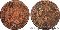 LOUIS XIII  Double tournois, type 4 1619 Bordeaux