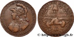 REVOLUTION COINAGE Six blancs de Montagny 1791 
