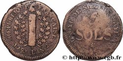 SIEGE OF MAINZ 5 sols 1793 Mayence