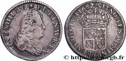 LOUIS XIV &nbsp;THE SUN KING&nbsp; Seizième d&nbsp;écu de Flandre 1687 Lille fSS/fVZ