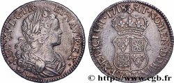LOUIS XV &nbsp;THE WELL-BELOVED&nbsp; Écu dit &nbsp;de France-Navarre&nbsp; 1718 Lille XF/AU