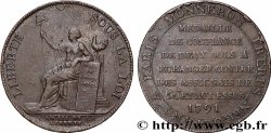 REVOLUTION COINAGE Monneron de 2 sols à la Liberté 1791 Birmingham, Soho