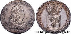 LOUIS XV &nbsp;THE WELL-BELOVED&nbsp; Écu de France 1722 Caen XF/AU