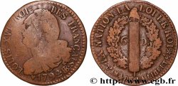 LOUIS XVI 6 deniers dit &nbsp;au faisceau&nbsp;, type FRANÇAIS 1792 Strasbourg