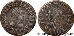 LOUIS XIII  Double tournois, type 1 1613 Paris, Moulin du Louvre
