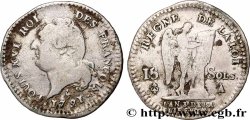 LOUIS XVI 15 sols dit &nbsp;au génie&nbsp;, type FRANÇOIS 1791 Paris