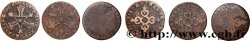 LOUIS XIV &nbsp;THE SUN KING&nbsp; Lot de trois pièces de six deniers n.d. Divers ateliers
