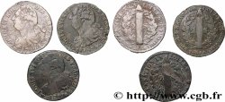 LOUIS XVI 2 sols dit &nbsp;au faisceau&nbsp;, types divers, lot de 3 ex. n.d. Ateliers divers