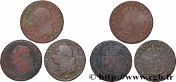 LOUIS XVI Sol dit &nbsp;à l&nbsp;écu&nbsp;, lot de 3 ex. n.d. Ateliers divers
