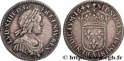 LOUIS XIV &nbsp;THE SUN KING&nbsp; Douzième d&nbsp;écu, portrait à la mèche courte 1644 Paris, Monnaie de Matignon