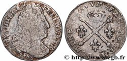 LOUIS XIV &nbsp;THE SUN KING&nbsp; 20 sols aux insignes 1708 Pau VF