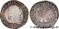 HENRY III Demi-franc au col plat 1587 Bourges fSS