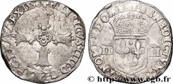 HENRI IV LE GRAND Quart d&nbsp;écu, croix feuillue de face 1596 Bayonne