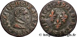 LOUIS XIII LE JUSTE Double tournois, type 3 1621 Saint-André de Villeneuve-lès-Avignon