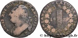 LOUIS XVI 12 deniers dit &nbsp;au faisceau&nbsp;, type FRANÇOIS 1792 Nantes