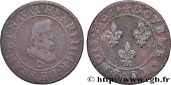 HENRY IV Double tournois, 1er type 1607 Lyon