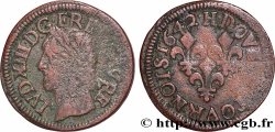 LOUIS XIII  Double tournois, type de Warin 1642 La Rochelle