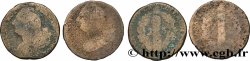 LOUIS XVI 2 sols dit &nbsp;au faisceau&nbsp;, types divers, lot de 2 ex. n.d. Ateliers divers