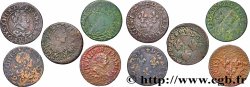 LOUIS XIII  Double tournois, lot de 5 ex. s.m. Atelier indéterminé