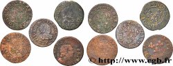 LOUIS XIII  Double tournois, lot de 5 ex. s.m. Atelier indéterminé