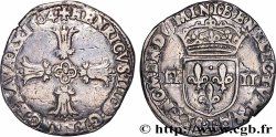 HENRY IV Quart d&nbsp;écu, croix feuillue de face 1604 Bayonne