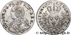 LOUIS XV DIT LE BIEN AIMÉ Dixième d’écu aux branches d’olivier, buste habillé 1737 Paris